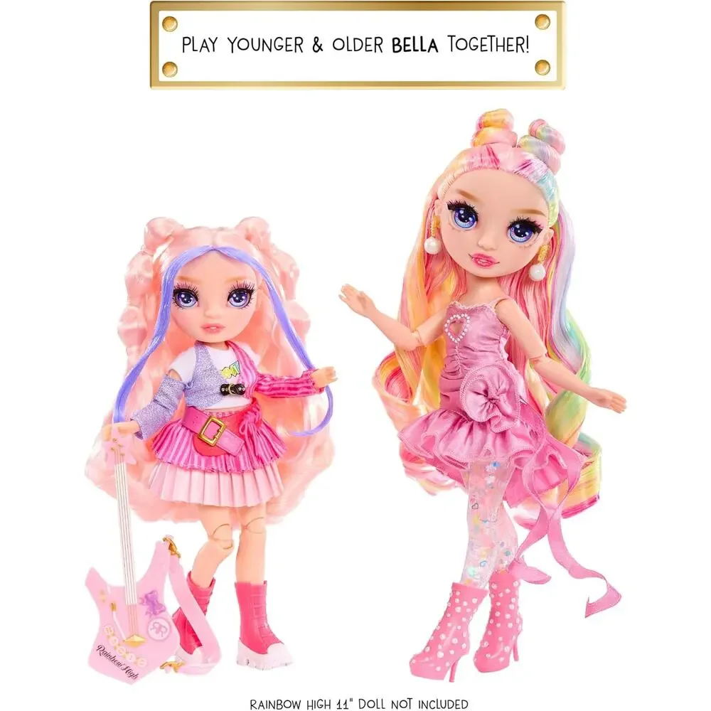 Rainbow High Jr High Rock Band - Bella Pink Fashion Doll Guitar Stickers NWT